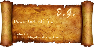 Dobi Gothárd névjegykártya